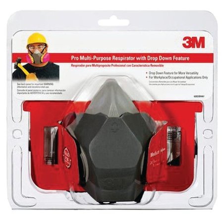 3M Valved Household Respirator, M Mask, Dual Cartridge, MultiColor 65021HA1-C